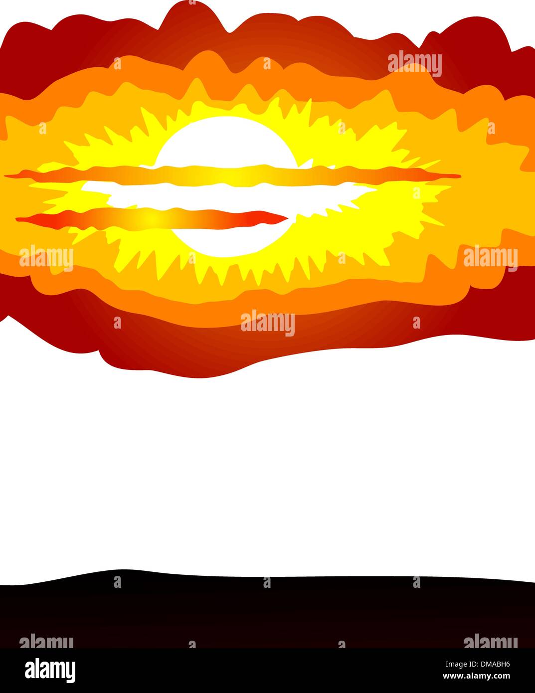Messico al tramonto - vettore Illustrazione Vettoriale
