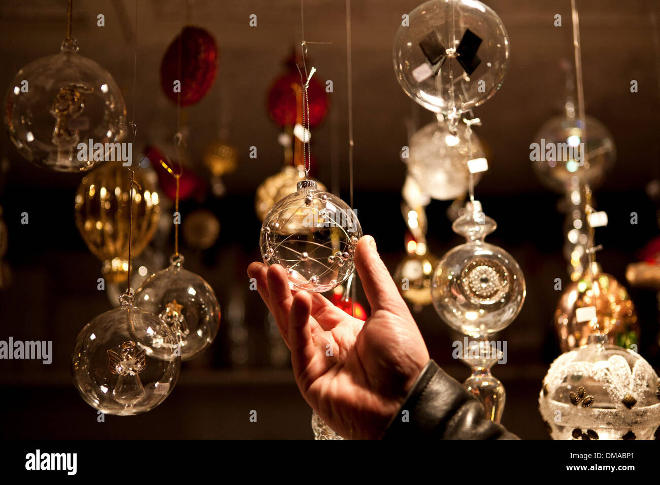 Francoforte Il Mercatino di Natale a Birmingham - La più grande un autentico mercato tedesco nel mondo al di fuori della Germania e Austria Foto Stock