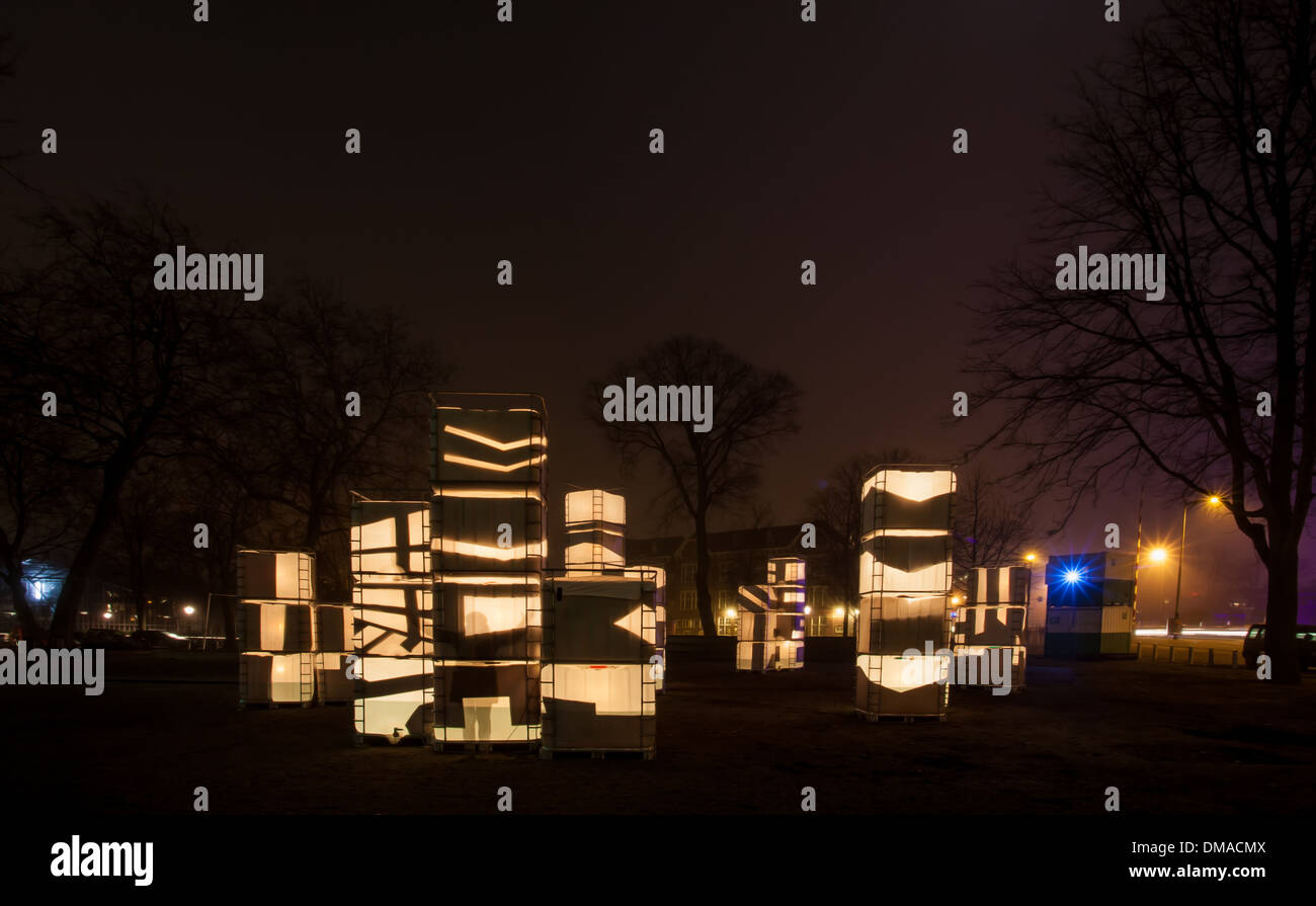 Amsterdam Light Festival 2013 Foto Stock