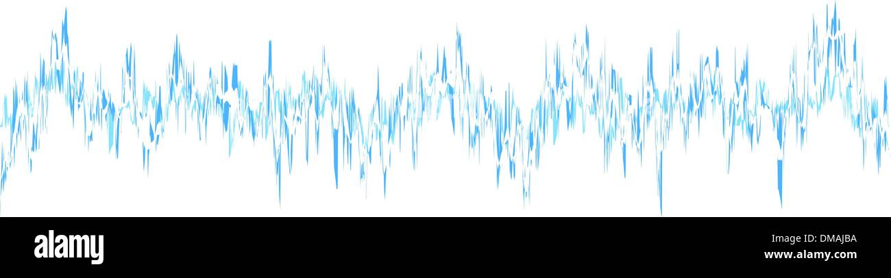 Abstract bagliore blu forme d'onda di frequenza. EPS 8 Illustrazione Vettoriale