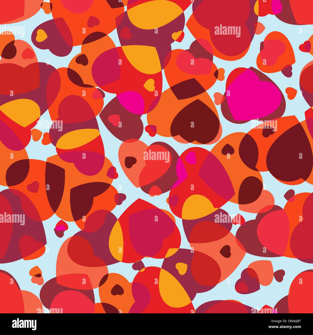 Abstract valentine Seamless Pattern. EPS 8 Illustrazione Vettoriale