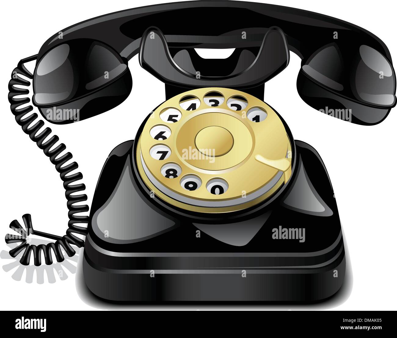 Vettore telefono vintage Illustrazione Vettoriale