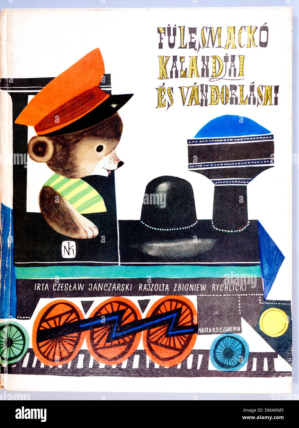 Vintage vecchio ungherese libro per bambini illustrazione storico documento di archiviazione Foto Stock