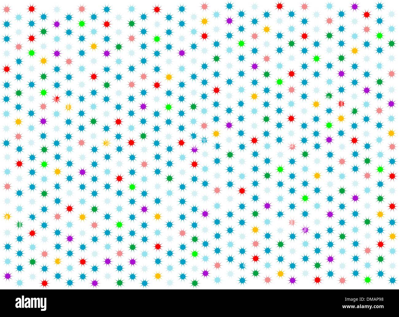 Abstract sfondo blu con stelle colorate Illustrazione Vettoriale