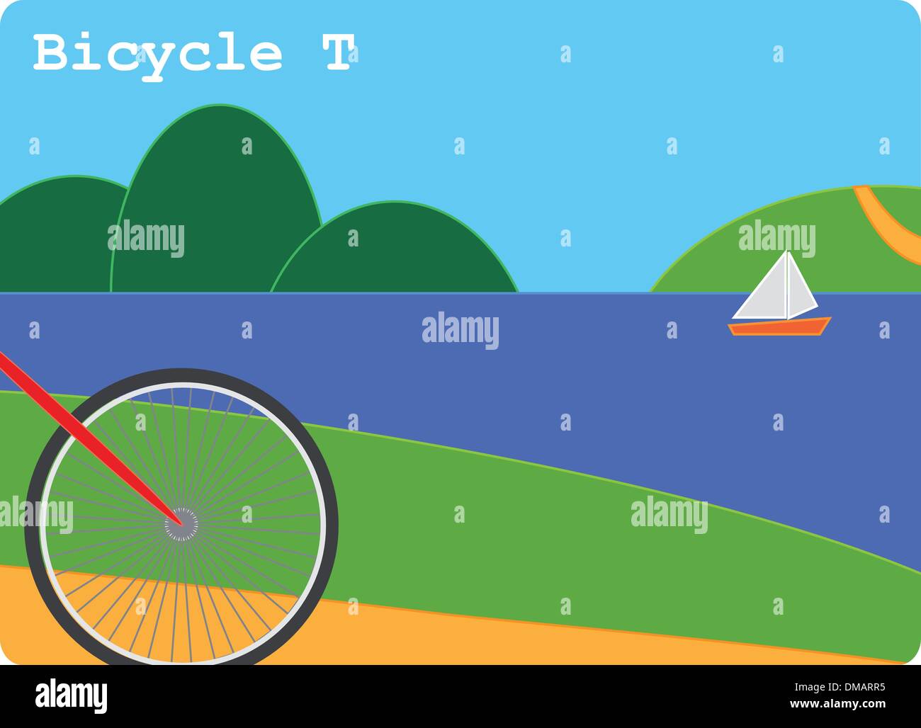 Bicicletta da turismo Illustrazione Vettoriale