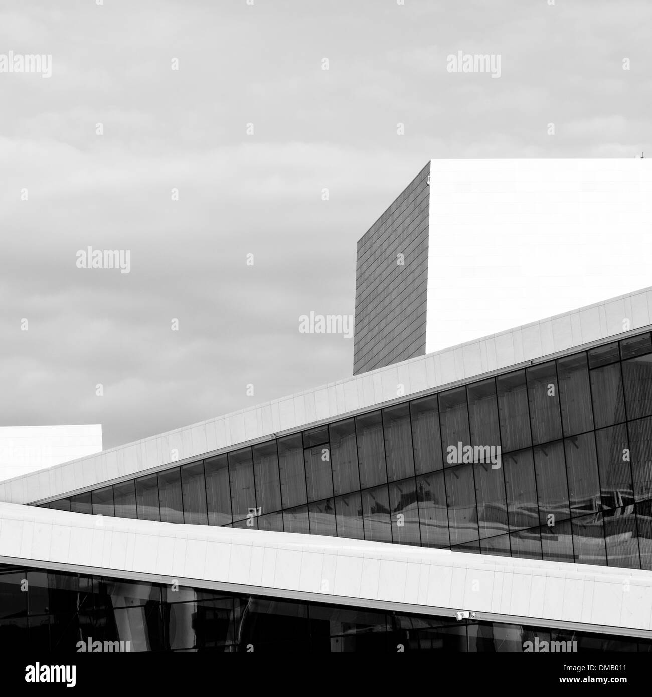 La nuova opera house di Oslo, Norvegia Foto Stock