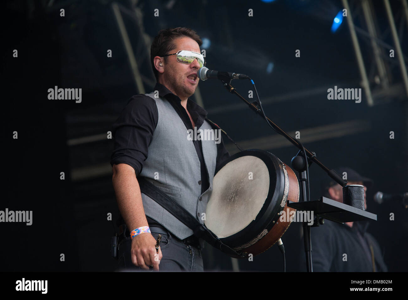 Il re dal vivo sul palco a Westport Music Festival Foto Stock