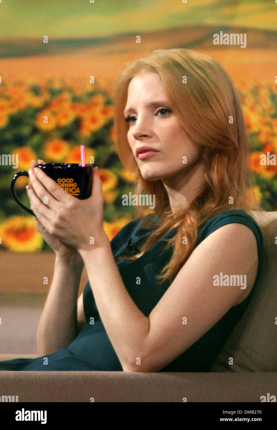 Jessica Chastain a ABC Studios per 'Good Morning America' New York City, Stati Uniti d'America - 21.08.12 Foto Stock