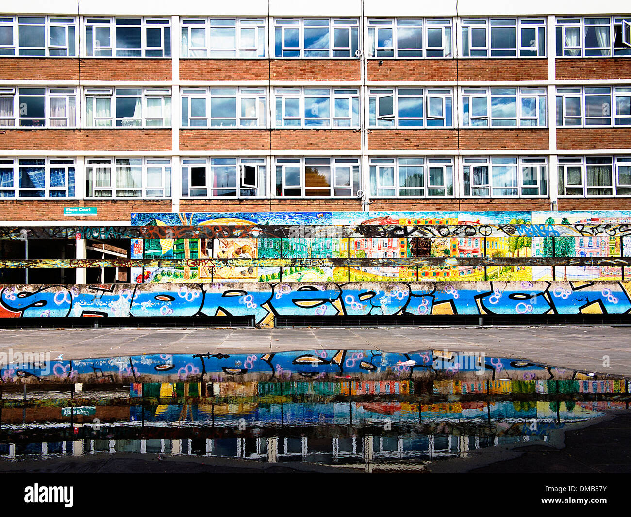 'Shoreditch' graffiti, Shoreditch, East London, Regno Unito. Foto Stock