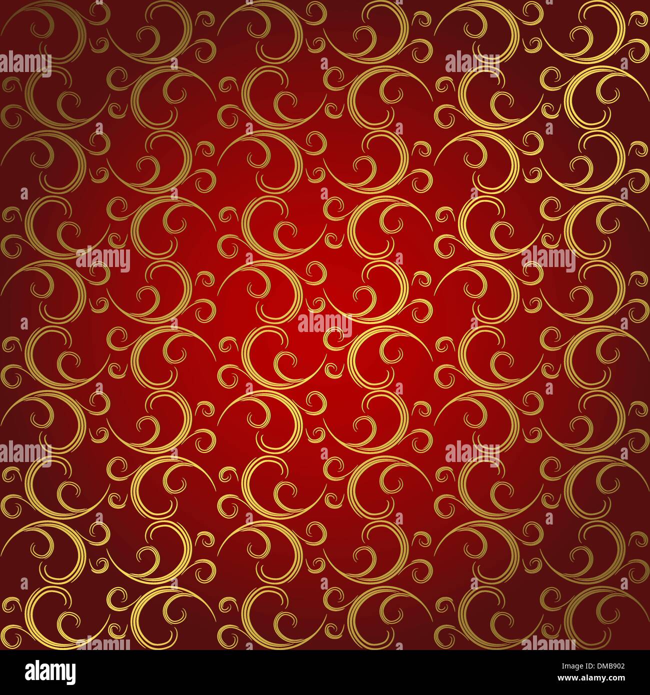 Oro-rosso seamless pattern (vector) Illustrazione Vettoriale