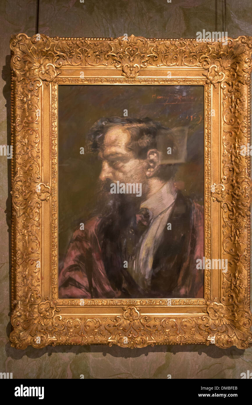 Ritratto di Claude Debussy (1862-1918), compositore francese Claude Debussy Museo nella casa della sua nascita, SSAINT-Germain-en-Laye, yvelines (78), Francia Foto Stock