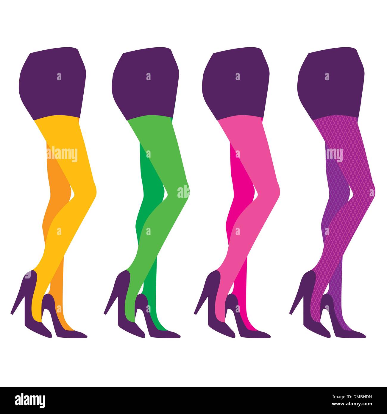 Gambe in collant Illustrazione Vettoriale