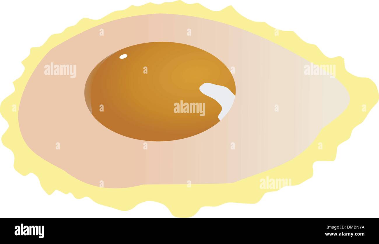 uovo fritto Illustrazione Vettoriale
