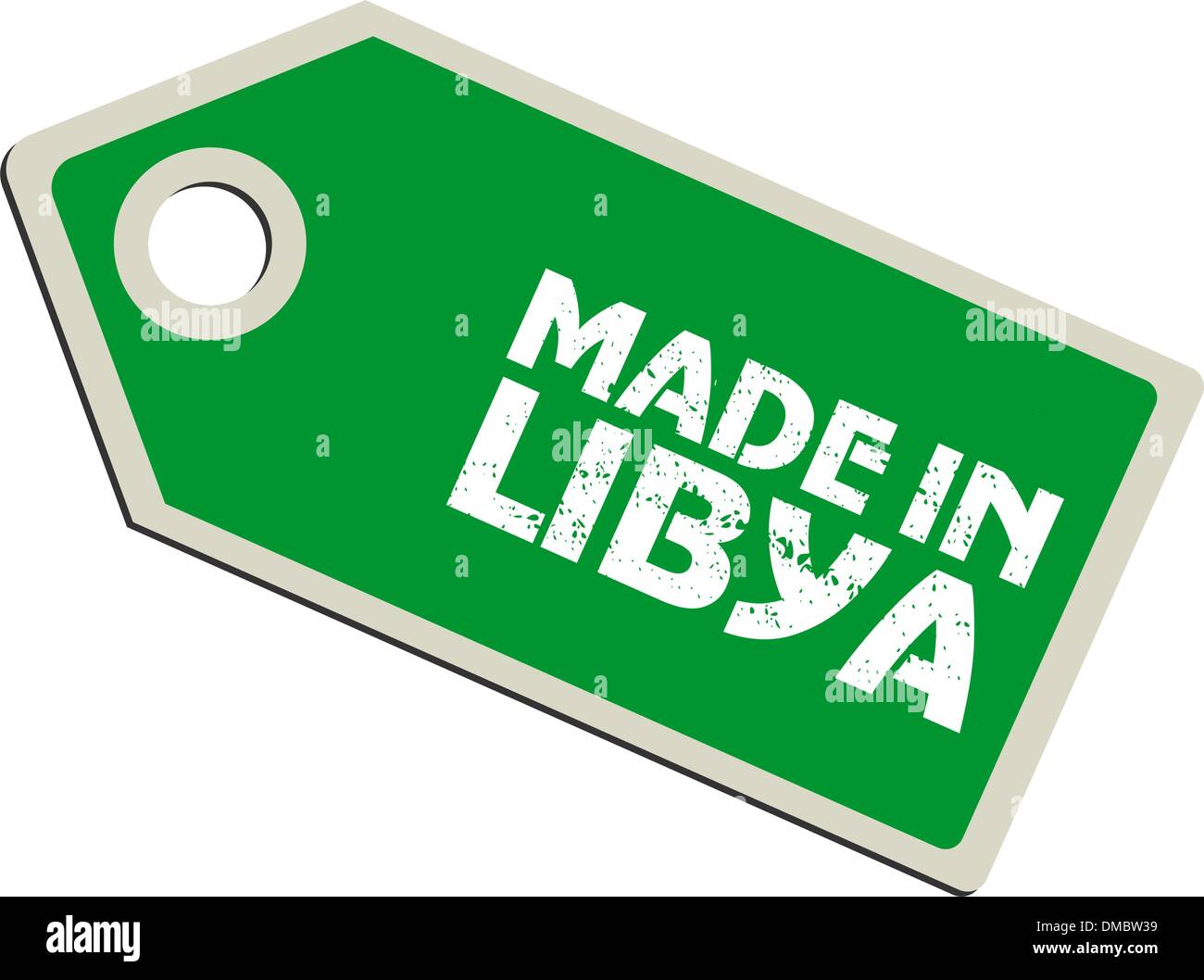 Etichetta del vettore di fatto in Libia Illustrazione Vettoriale