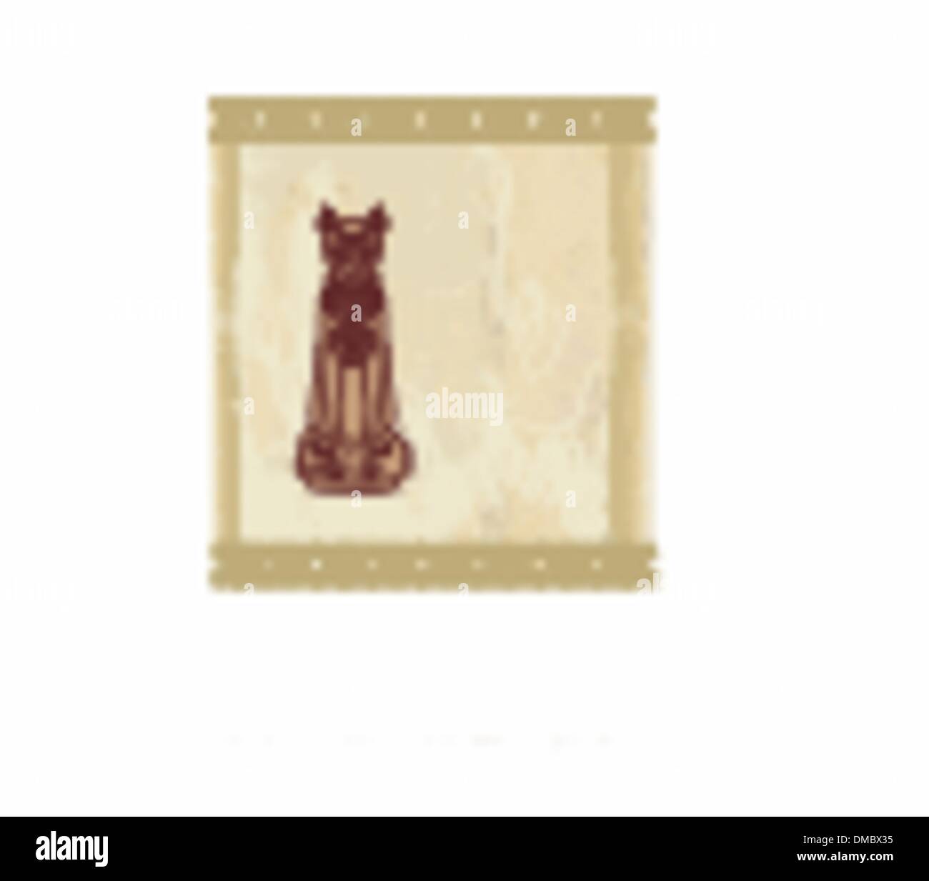 Stilizzata gatto egiziano Illustrazione Vettoriale