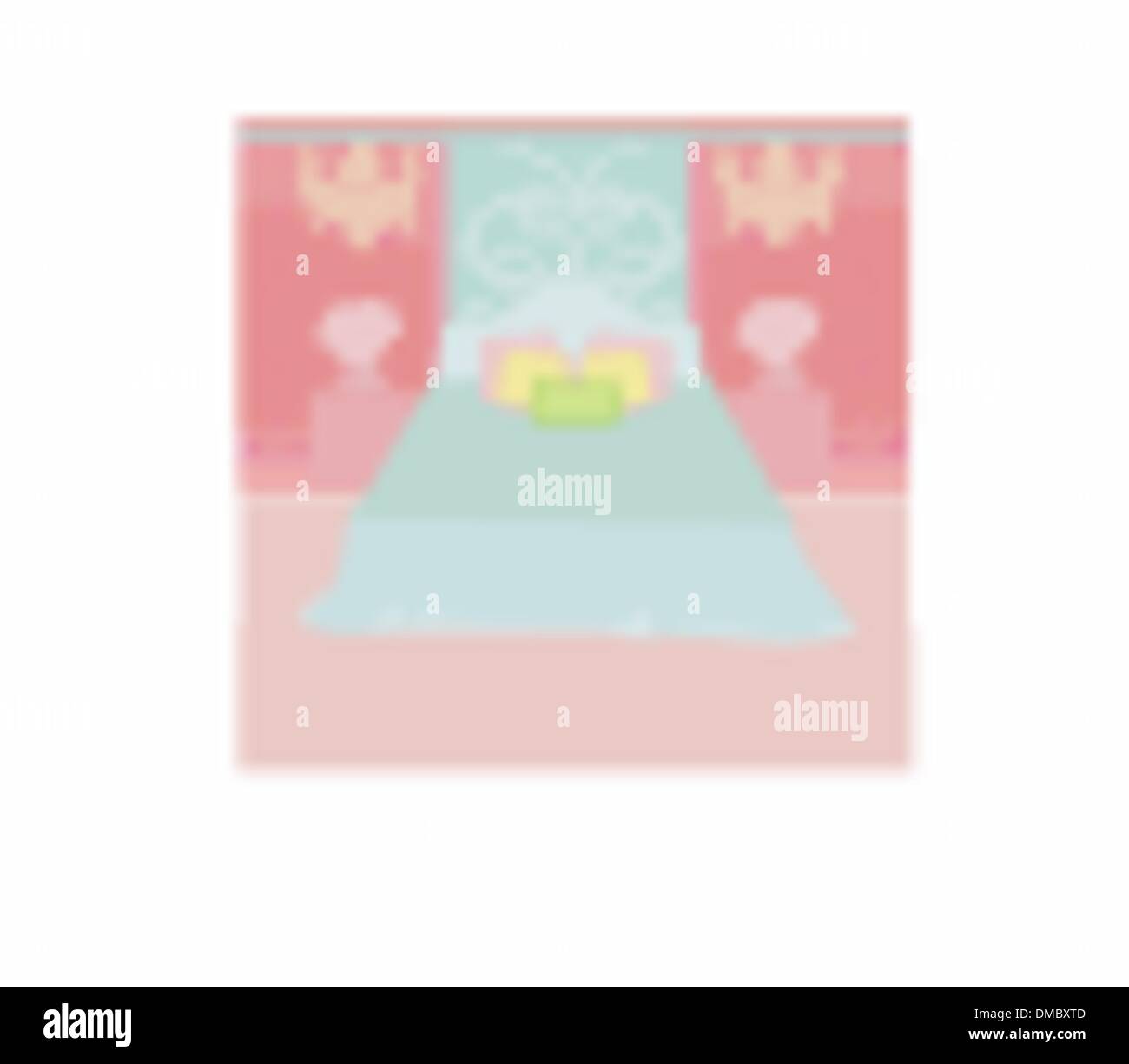 Camera da letto vettore interno Illustrazione Vettoriale