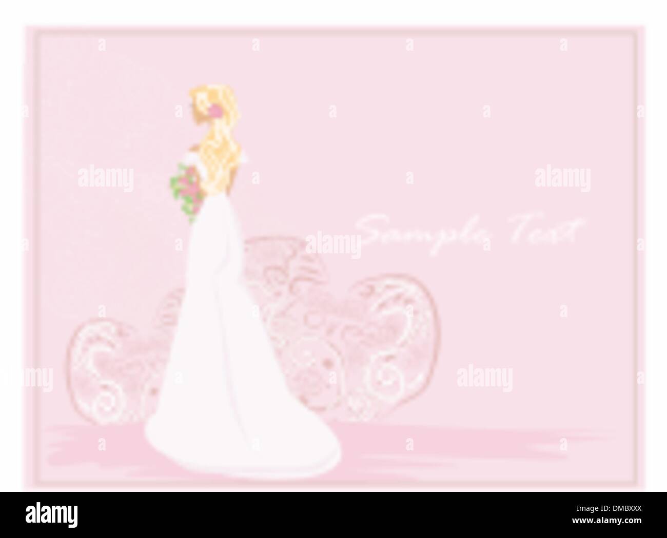 Bella Sposa card Illustrazione Vettoriale