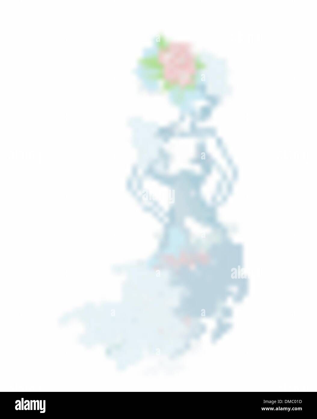 Abstract bella donna floreale Illustrazione Vettoriale