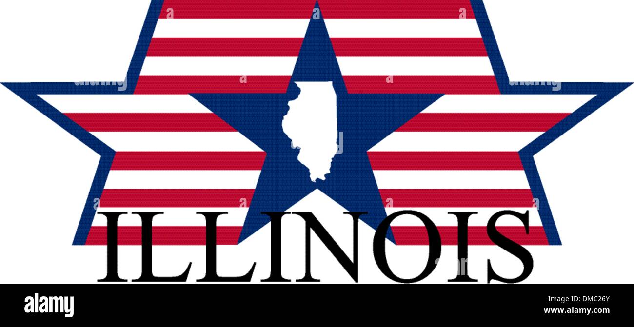 Illinois Illustrazione Vettoriale