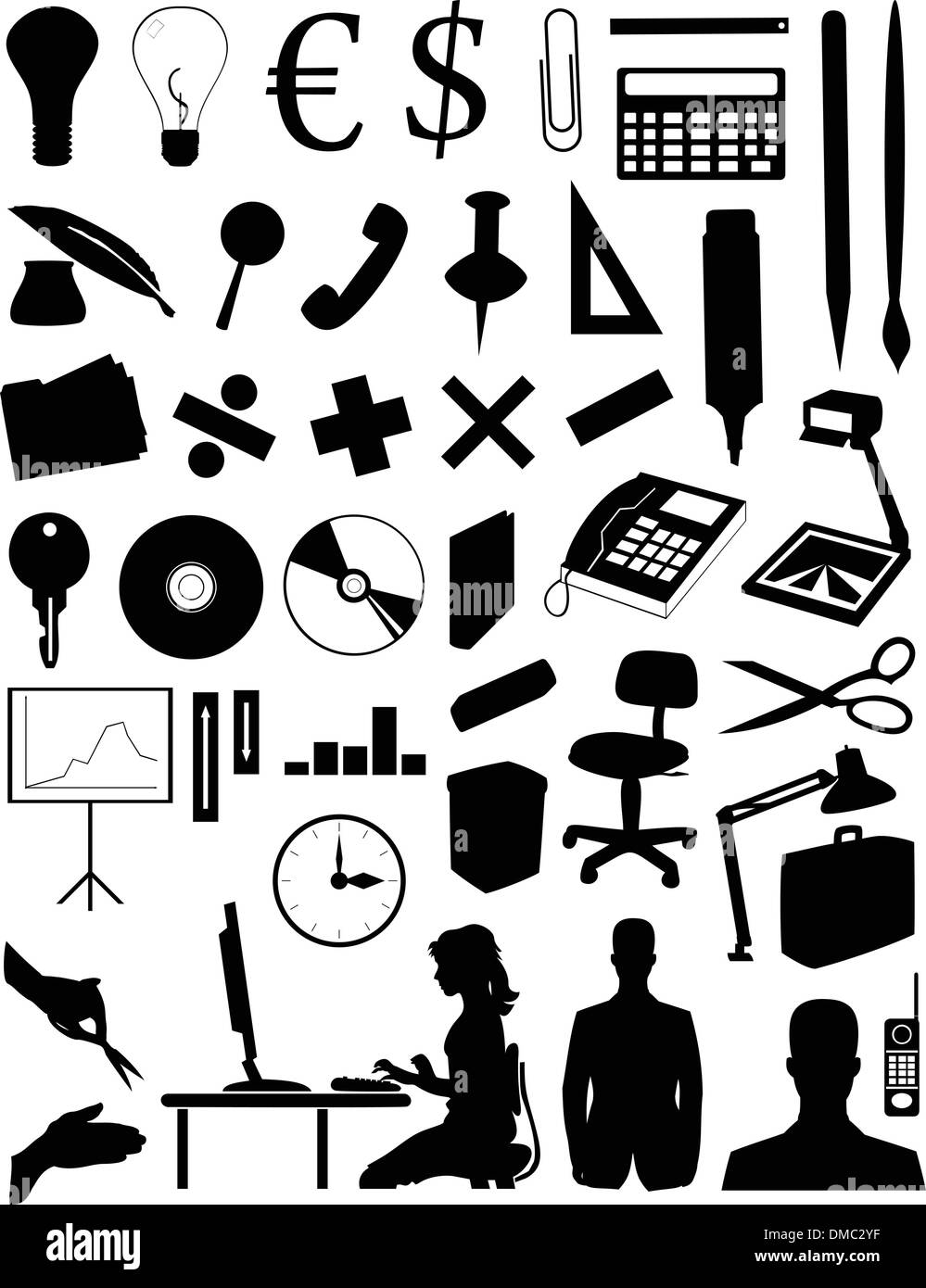 Soggetti di ufficio Illustrazione Vettoriale