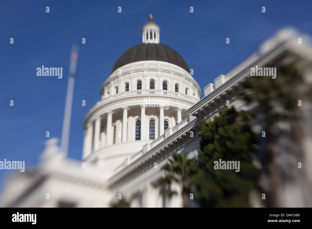 Lo Stato della California e casa Capitol Building, Sacramento, CA Foto Stock