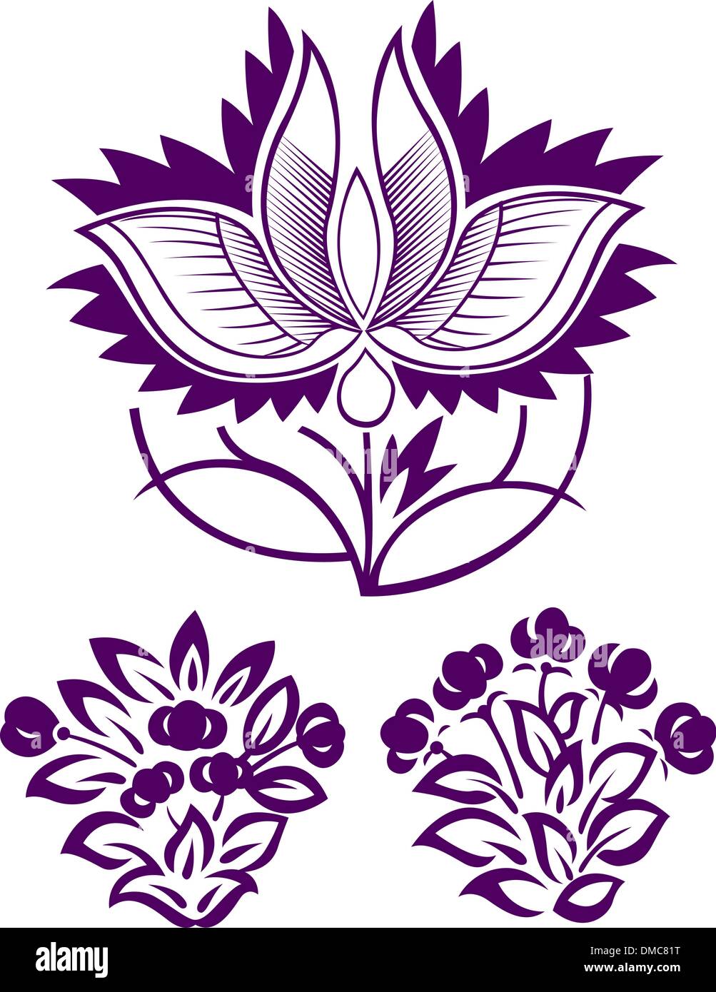 disegno del fiore Illustrazione Vettoriale