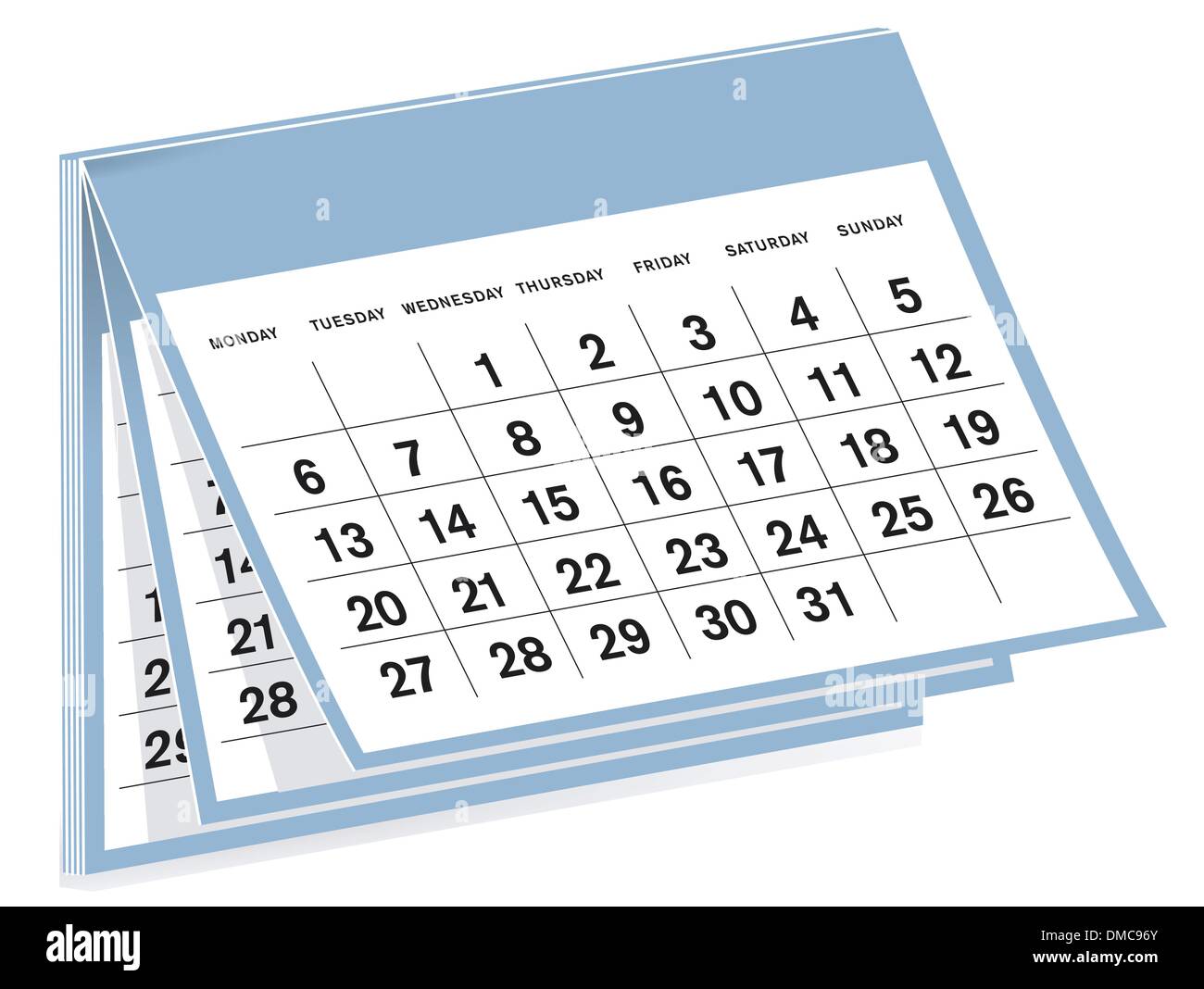 calendario Illustrazione Vettoriale