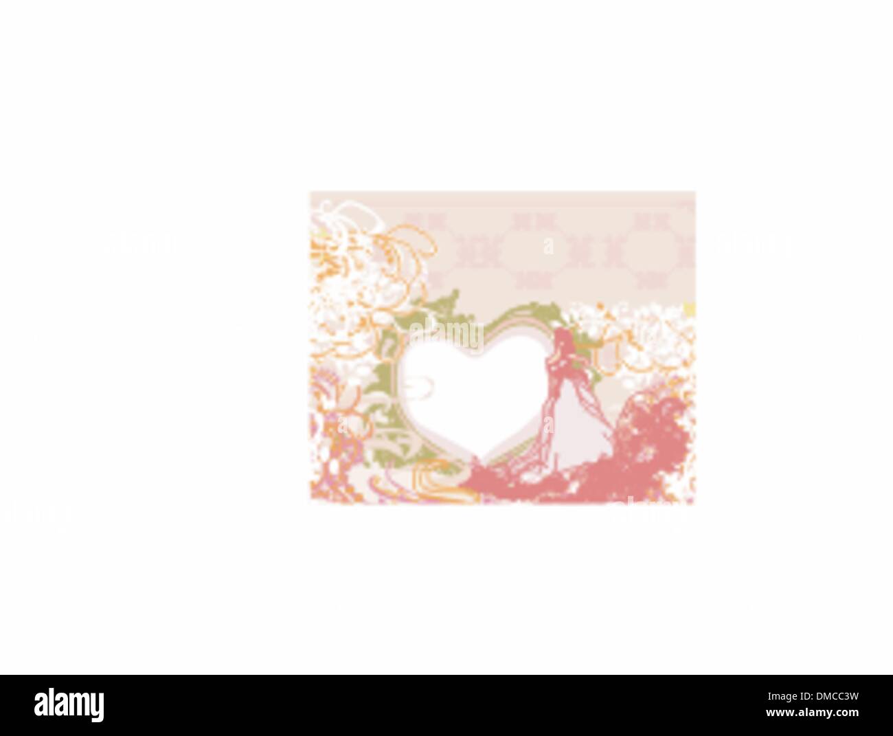 Bella Sposa card Illustrazione Vettoriale