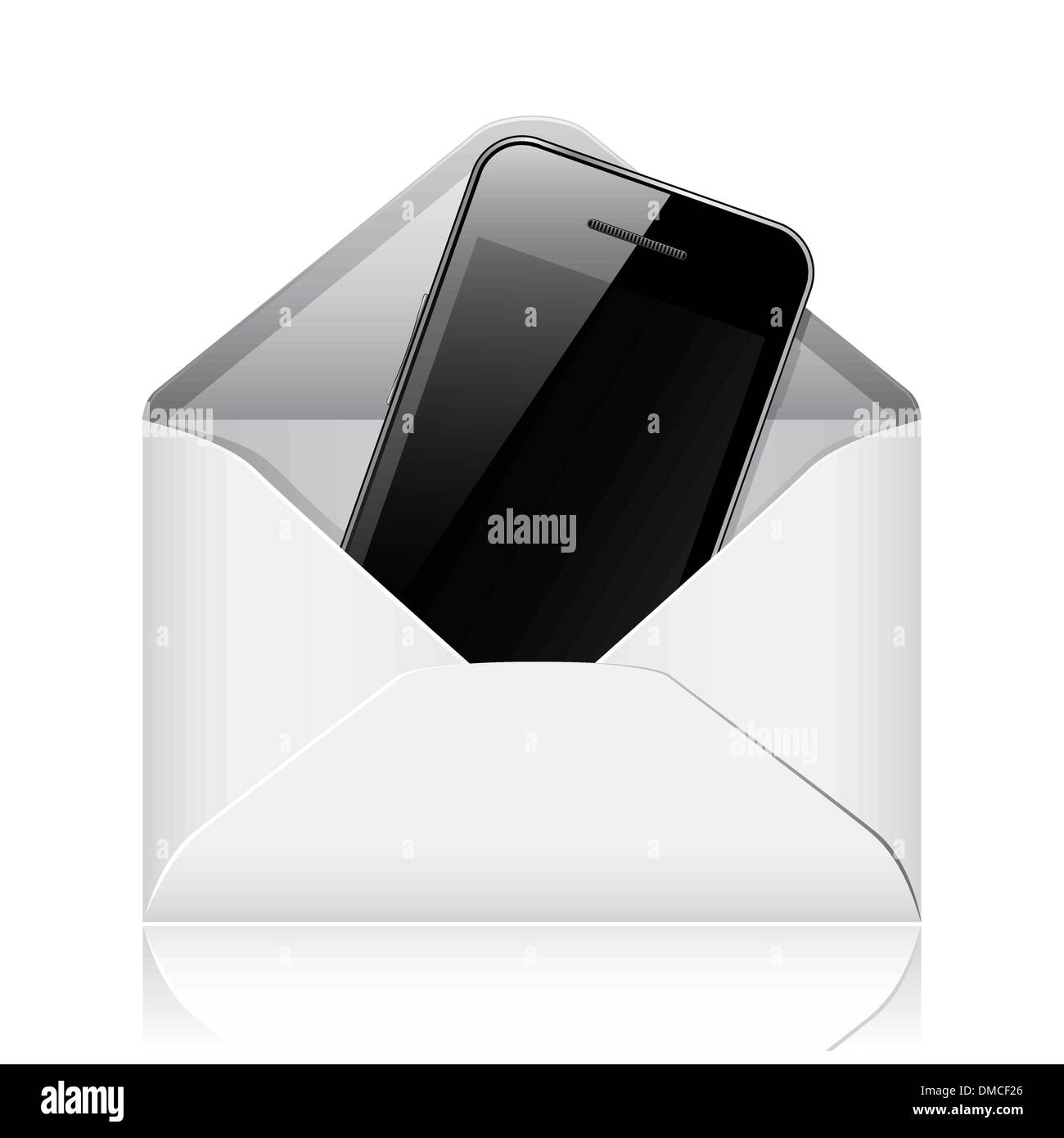 Telefono moderno in busta Illustrazione Vettoriale