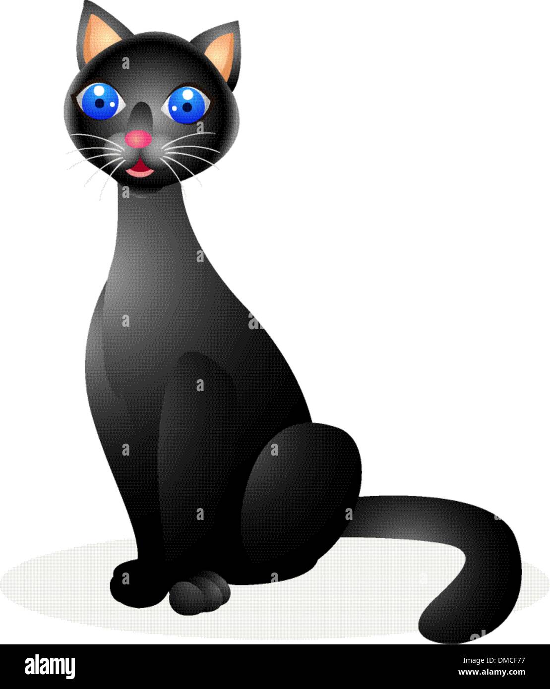 Gatto nero Illustrazione Vettoriale