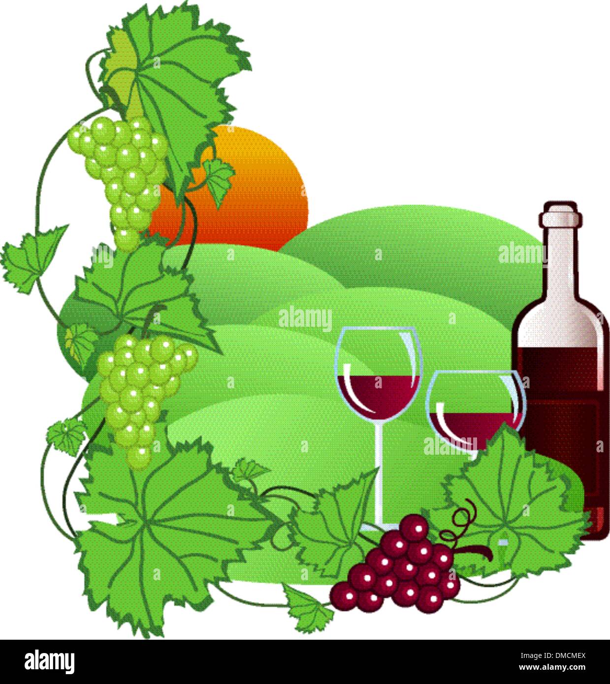 Vigneto Illustrazione Vettoriale
