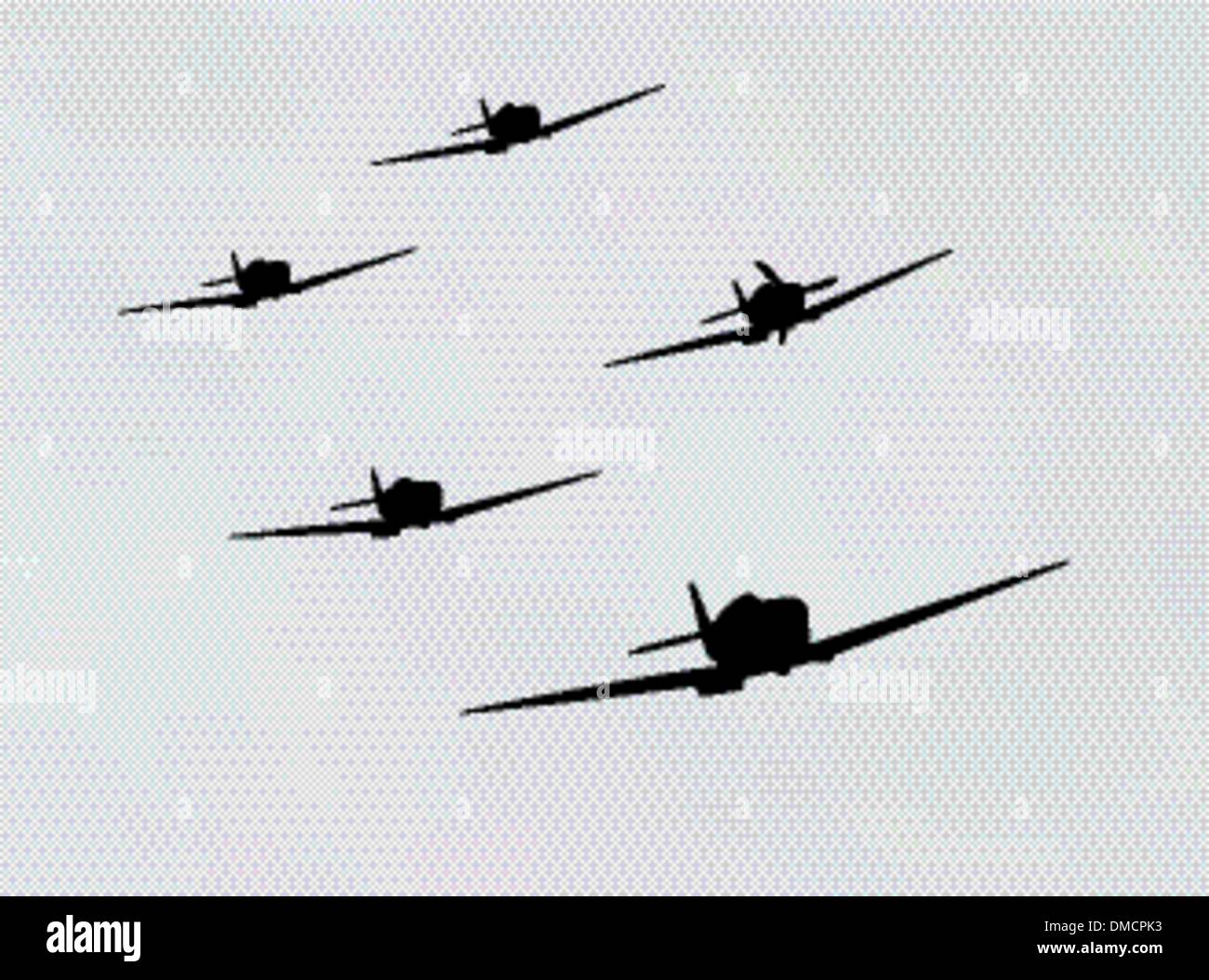 aeroplano del bombardiere Illustrazione Vettoriale