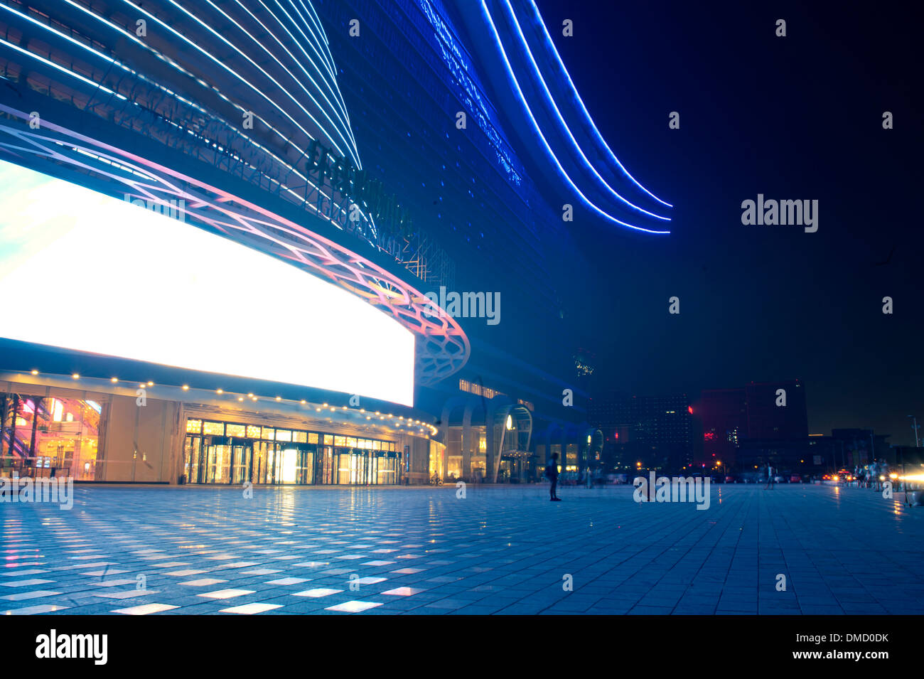 Centro commerciale notte Foto Stock