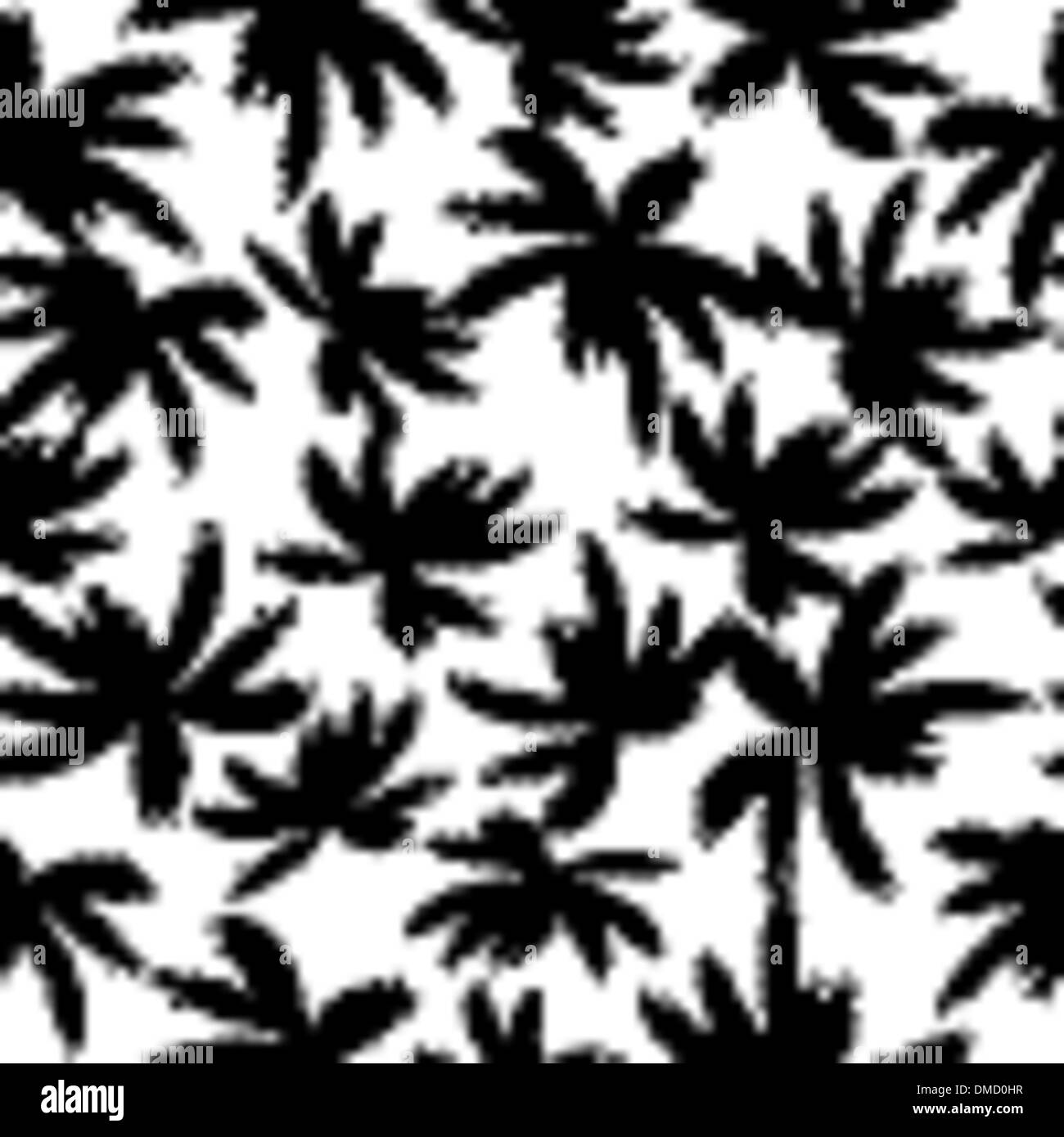 Seamless foglie di palmo Illustrazione Vettoriale