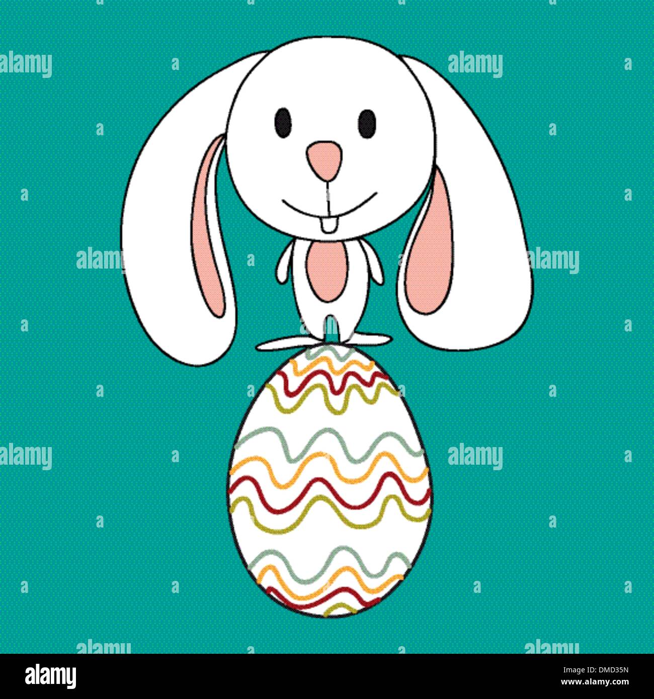 Carino baby coniglietto di Pasqua Illustrazione Vettoriale