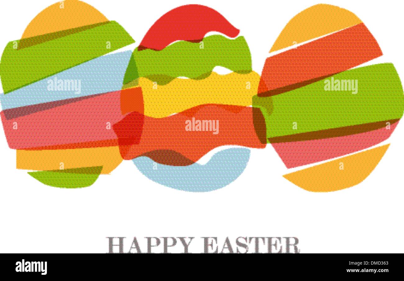 Trasparente uova di Pasqua silhouette Illustrazione Vettoriale