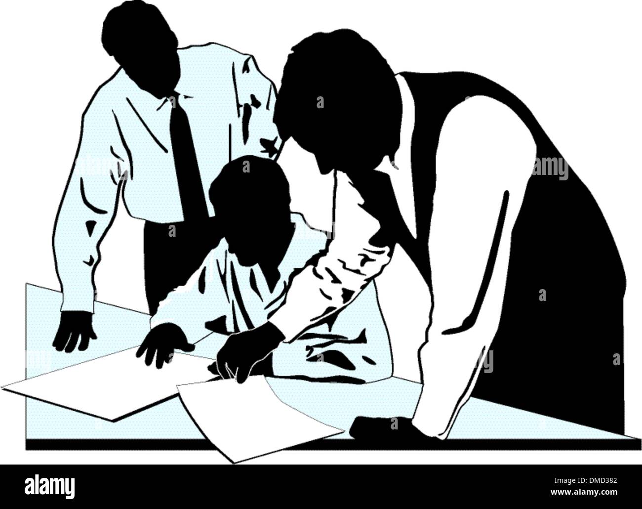 gruppo di affari Illustrazione Vettoriale