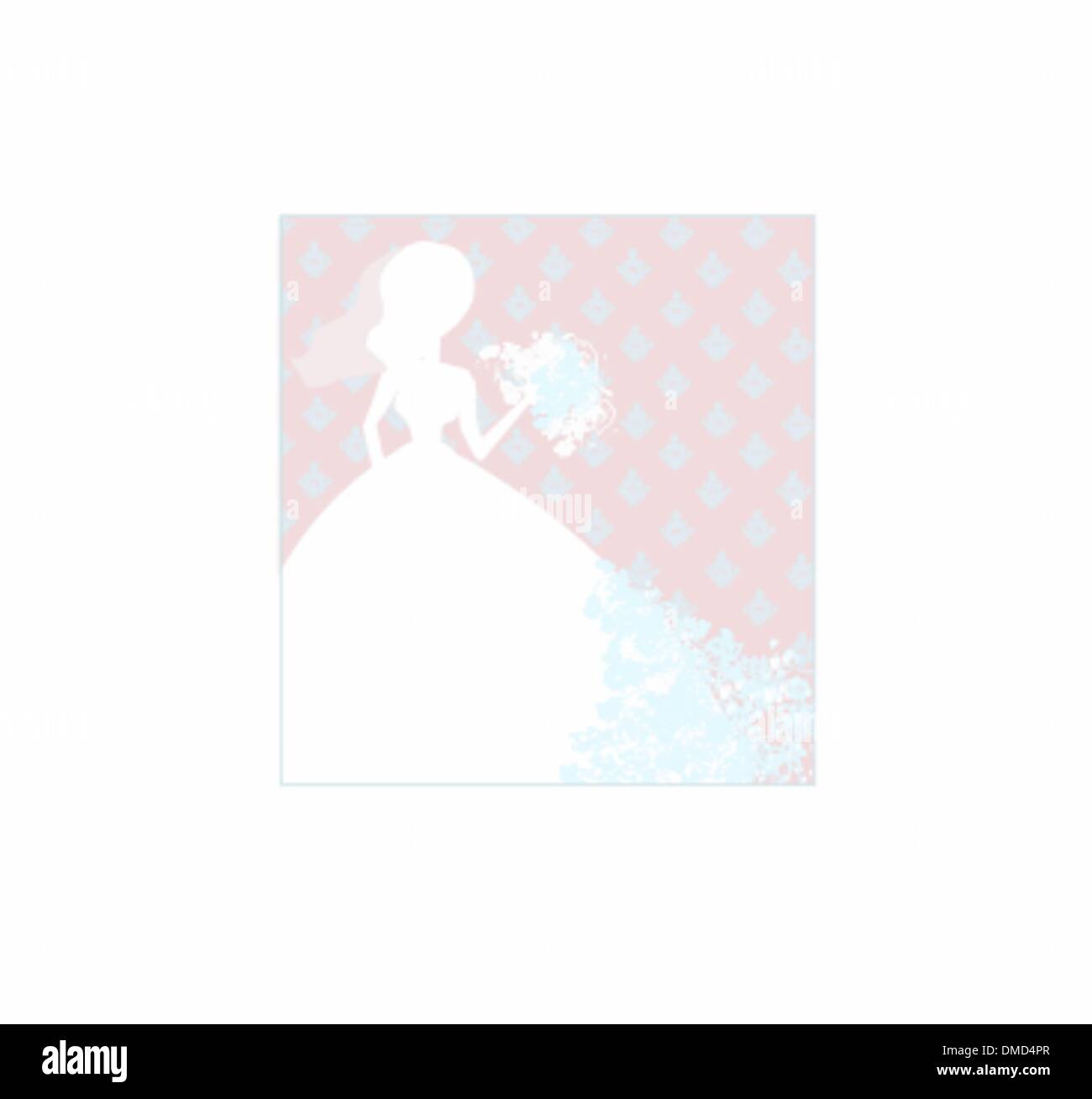 Abstract bella sposa floreali Illustrazione Vettoriale