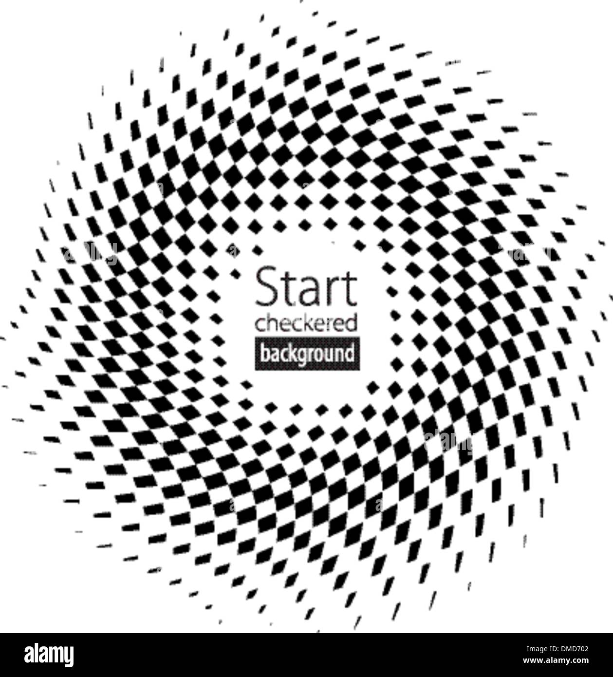 Bandiera a scacchi Illustrazione Vettoriale