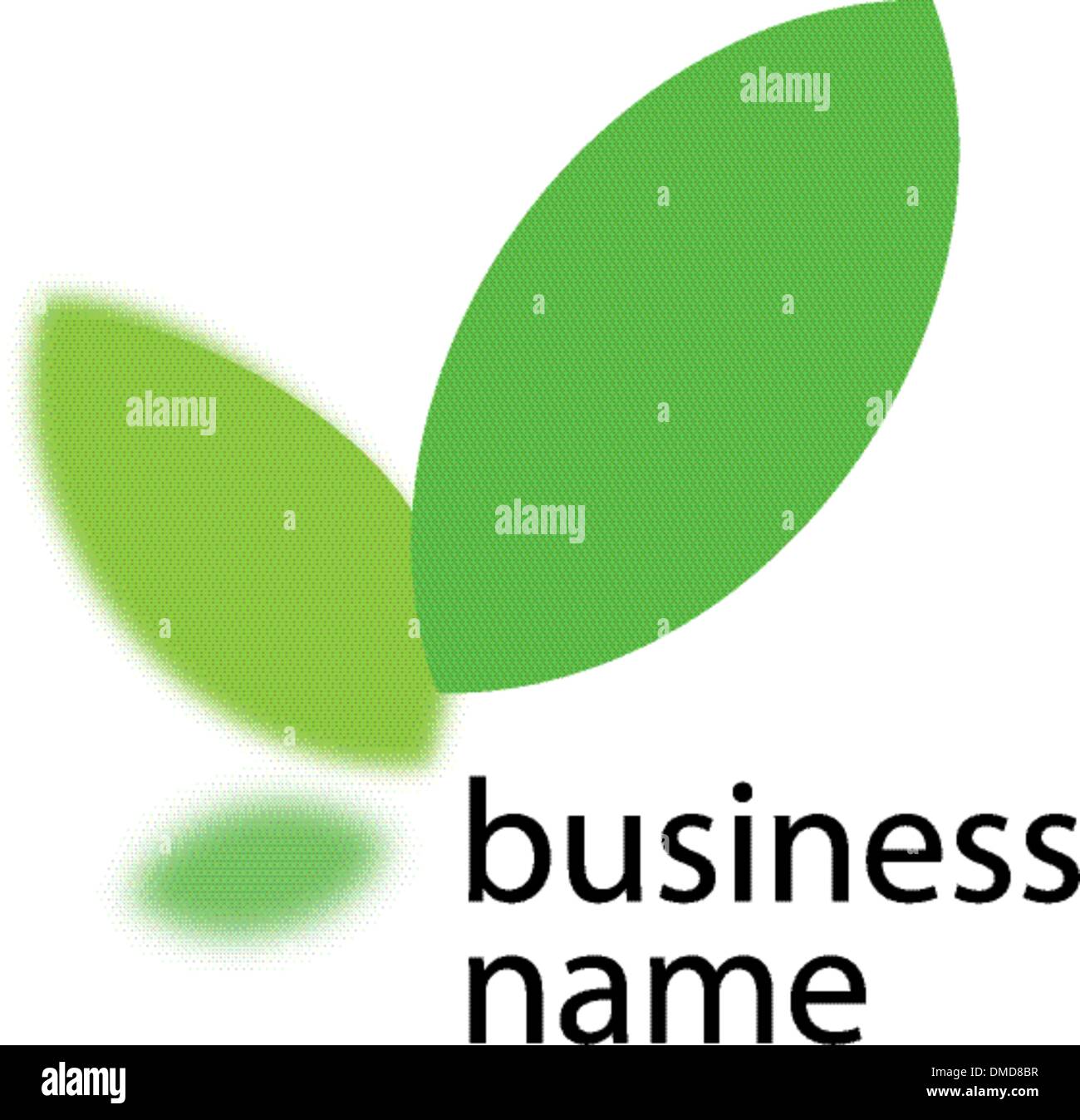 Ecologia logo verde Illustrazione Vettoriale