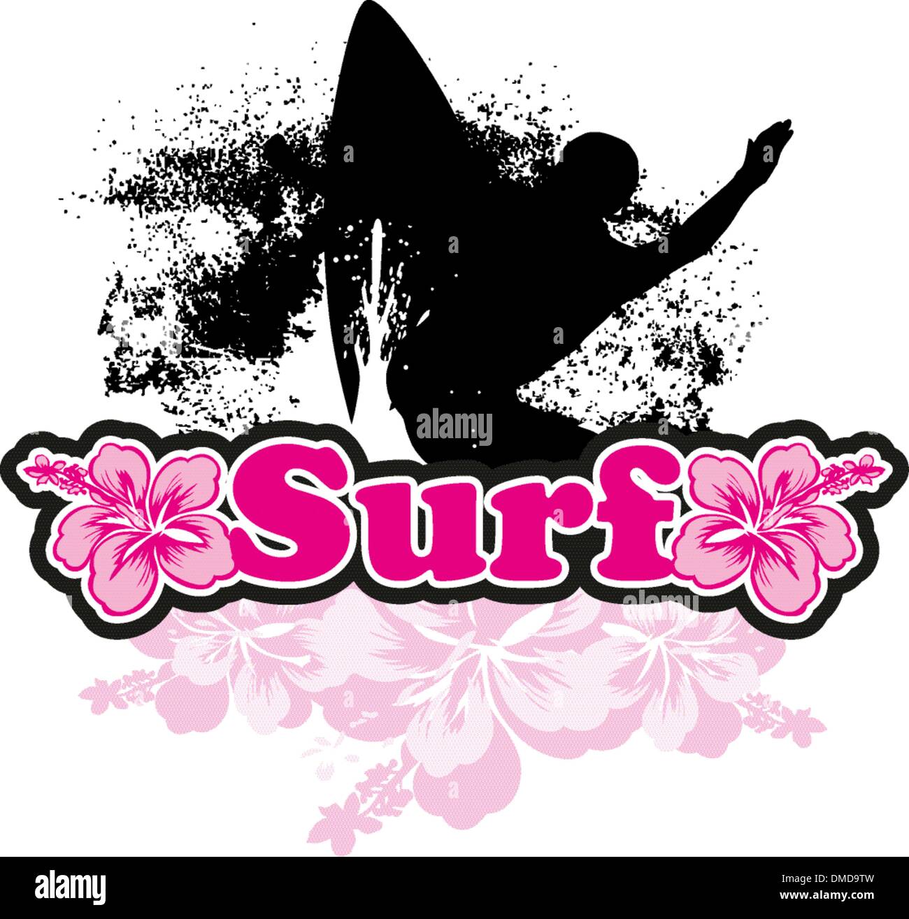 Fare surf Illustrazione Vettoriale