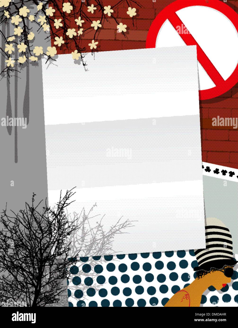 Scheda Testo abstract Illustrazione Vettoriale