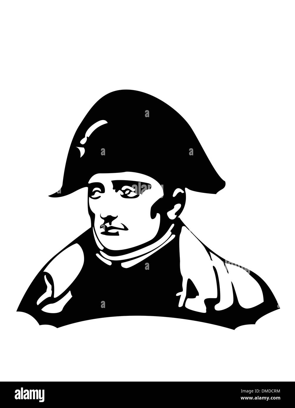 Il vettore Napoleone Bonaparte testa Illustrazione Vettoriale