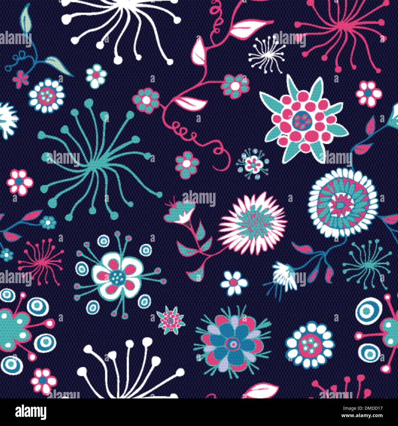 Fiore astratto modello senza giunture Illustrazione Vettoriale