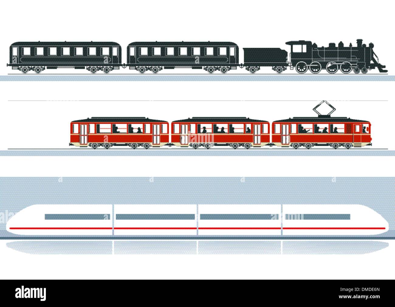 tre ferrovie Illustrazione Vettoriale