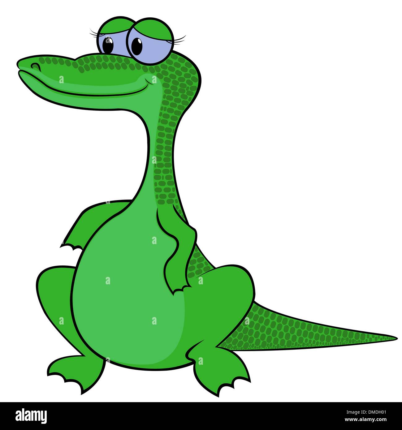 Crocodile Cartoon illustrazione vettoriale Illustrazione Vettoriale