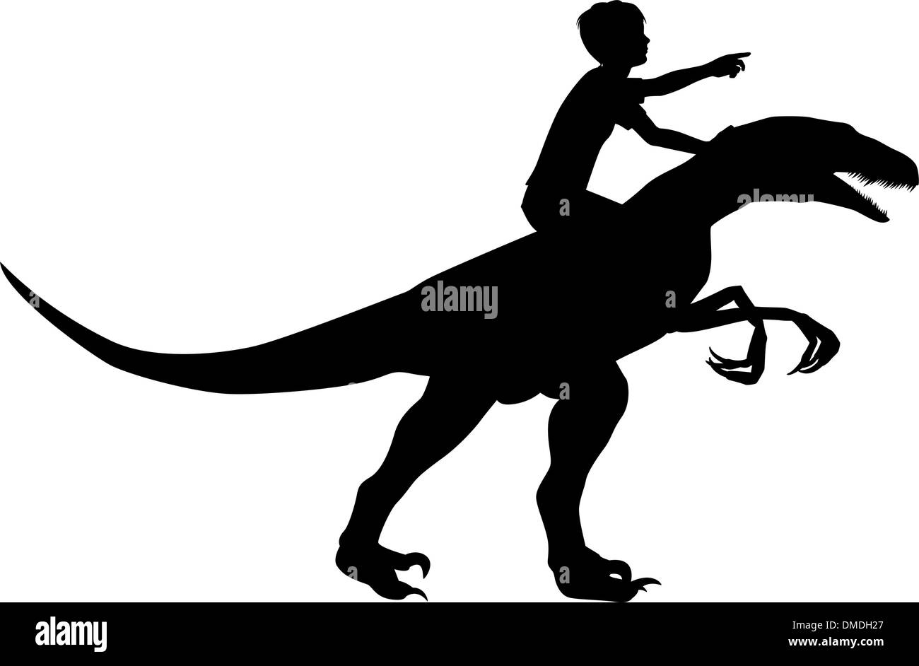 Velociraptor dinosaur Immagini Vettoriali Stock - Alamy