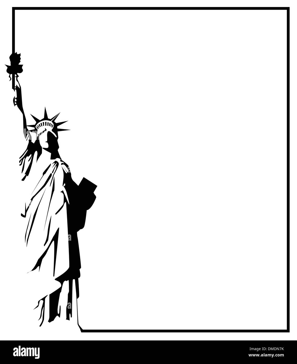 Il vettore Statua della Libertà eps 8 Illustrazione Vettoriale
