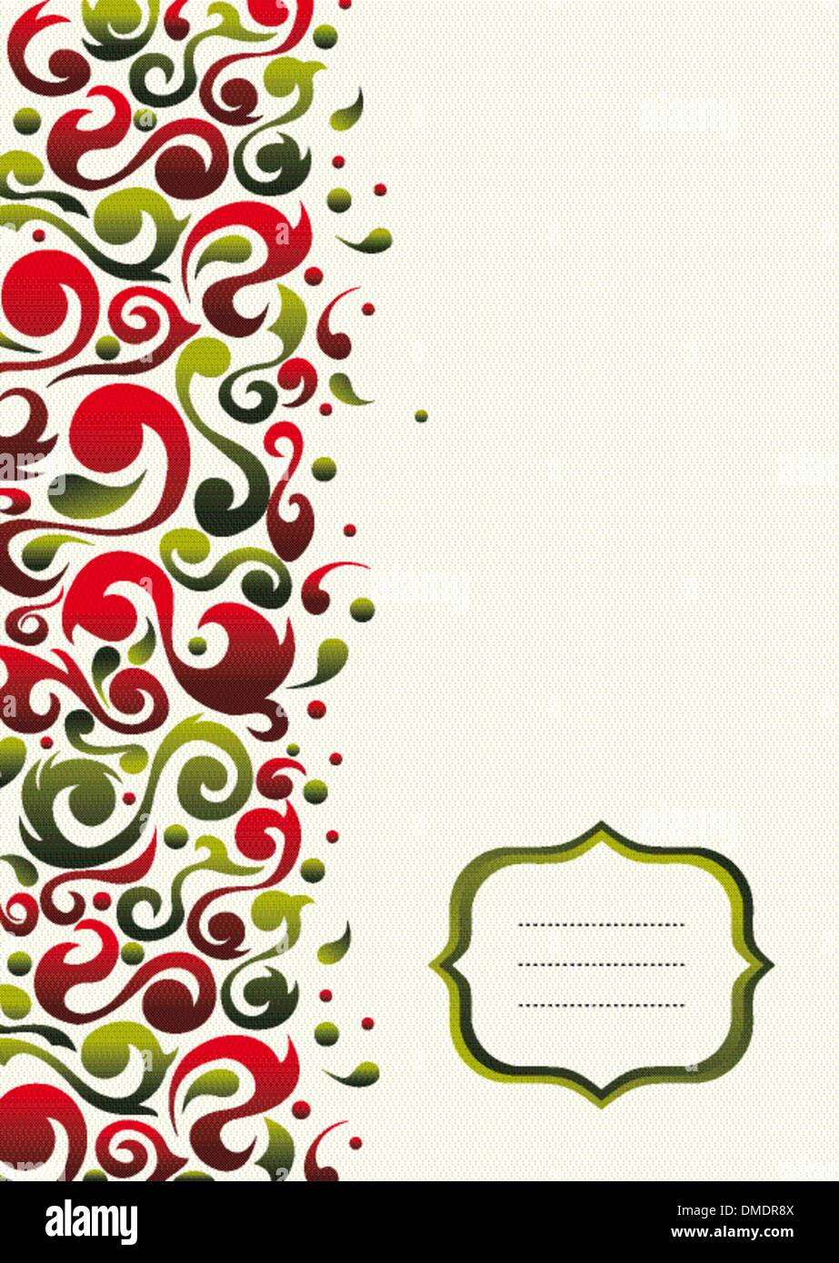 Natale ornati di sfondo da cartolina Illustrazione Vettoriale