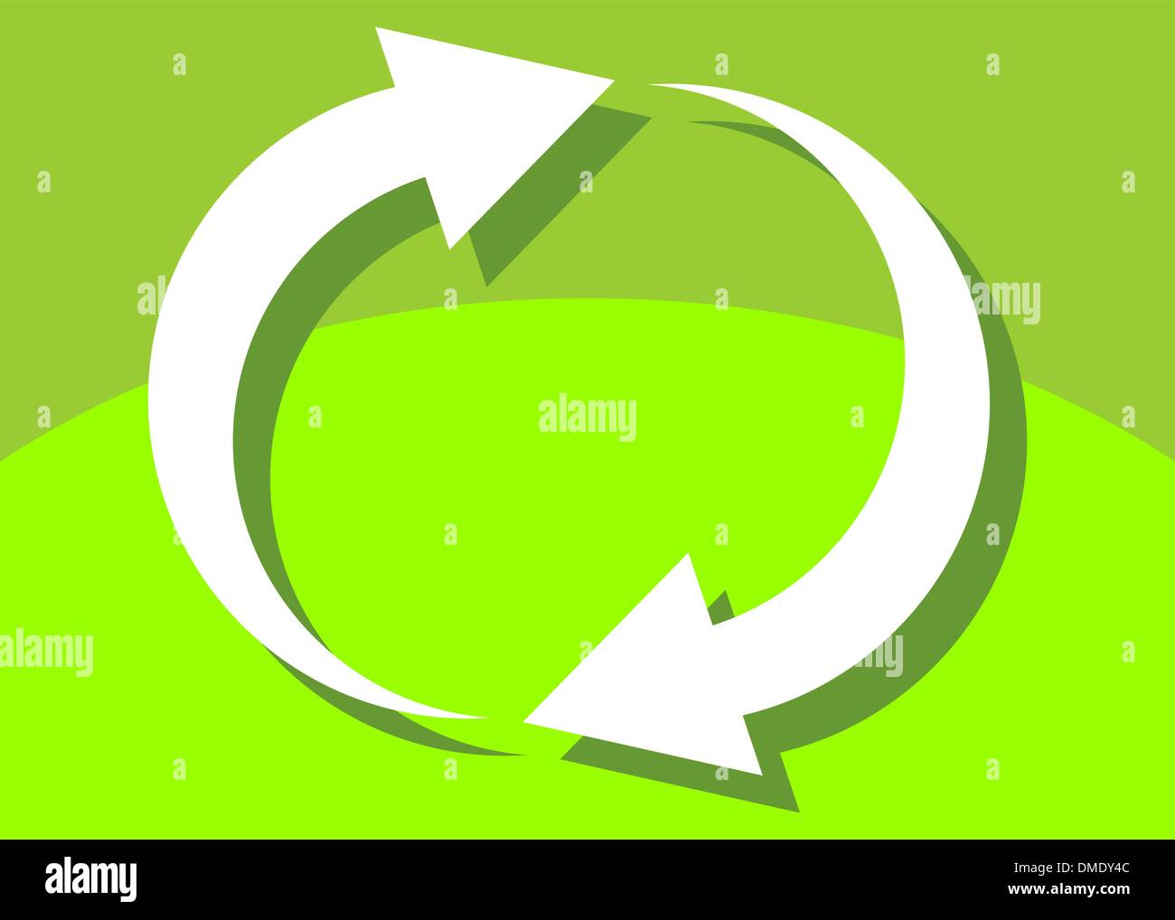 Ciclo, loop o il concetto di feedback Illustrazione Vettoriale